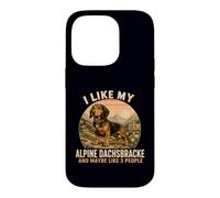Custodia per iPhone 14 Pro Mi piace il mio Alpine Dachsbracke e forse come 3 persone umorismo