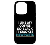 Custodia per iPhone 14 Pro Mi piace il mio caffè così nero...