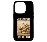 Custodia per iPhone 14 Pro Miles Before Breakfast Moto Adventure Design