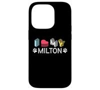 Custodia per iPhone 14 Pro Milton Nome cane personalizzato Milton Pet Lover