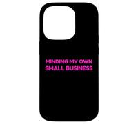 Custodia per iPhone 14 Pro Minding My Own Small Business Humor Retro Self Love