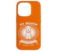 Custodia per iPhone 14 Pro Miniature Schnauzer My Dog is My Shadow Funny Pet Dog Lover