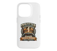 Custodia per iPhone 14 Pro Miracle Worker Divertente Pipefitter Idraulico Steamfitter