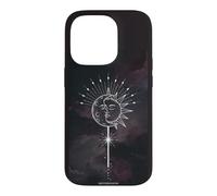 Custodia per iPhone 14 Pro Mistico Sole Luna Arte Estetica Design Spirituale Celestiale