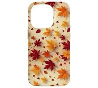 Custodia per iPhone 14 Pro Modello di stampa con foglie autunnali