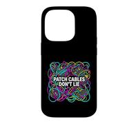 Custodia per iPhone 14 Pro Modular Synthesizer Patch Cables Don't Lie