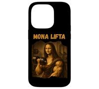 Custodia per iPhone 14 Pro Mona Lifta Muscle Mona Lisa Lifting Weights Bodybuilding Gym