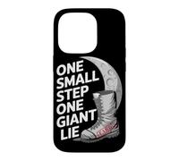 Custodia per iPhone 14 Pro Moon Landing Hoax Conspiracy Fake Cover-Up bufala lunare