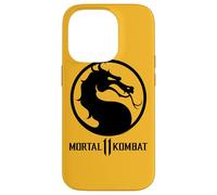 Custodia per iPhone 14 Pro Mortal Kombat 11 Dragon Black Logo