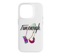 Custodia per iPhone 14 Pro MOTIVATIONAL " I AM ENOUGH " Colorful Praying Hands