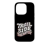 Custodia per iPhone 14 Pro Mountain Biker Trail Side Therapist MTB Cycling