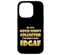 Custodia per iPhone 14 Pro Movie Script Collector Film Memorabilia Collection TV Script