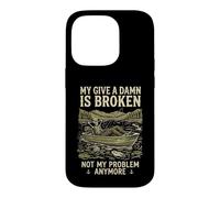 Custodia per iPhone 14 Pro My Give A Damn Is Broken Funny Retirement Fishing Dad