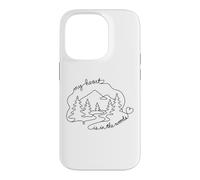 Custodia per iPhone 14 Pro My Heart Is In The Woods Forest Nature Enthusiast