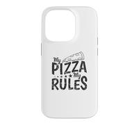 Custodia per iPhone 14 Pro My Pizza My Rules Italiano e Formaggio