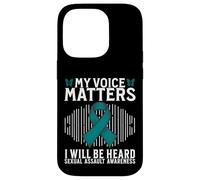 Custodia per iPhone 14 Pro My Voice Matters Support Sexual Assault Awareness Gifts