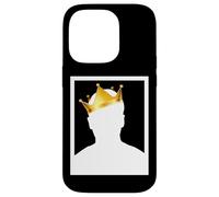 Custodia per iPhone 14 Pro Mysterious Royal King with Golden Crown Illustration Graphic