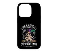 Custodia per iPhone 14 Pro Mystical Voodoo Doll New Orleans Pins and Needles Art