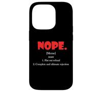 Custodia per iPhone 14 Pro No Definizione Meme Rifiuto Piatto Rifiuto Ultimo NO