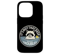 Custodia per iPhone 14 Pro Non è così profondo, a differenza dei miei guai Raccoon Bathing Humor