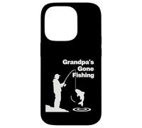 Custodia per iPhone 14 Pro Nonno Andato Pesca Divertente Pescatore Nonno Hobby All'aperto