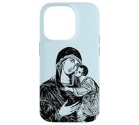 Custodia per iPhone 14 Pro Nostra Beata Madre Maria e Bambino Mater Amabilis Cattolica