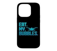 Custodia per iPhone 14 Pro Nuoto Mangia le Mie Bolle Divertente Nuotatore Nuot