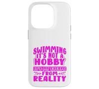 Custodia per iPhone 14 Pro Nuoto Team Nuoto La mia fuga dalla realtà nuotatore