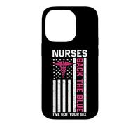 Custodia per iPhone 14 Pro Nurse Back The Blue I've Got Your Six American Flag