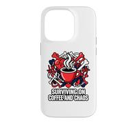 Custodia per iPhone 14 Pro Nurse Life Surviving On Coffee And Chaos ER
