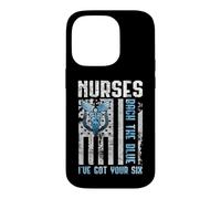 Custodia per iPhone 14 Pro Nurses Back The Blue I've Got Your Six - Nurse Show Support