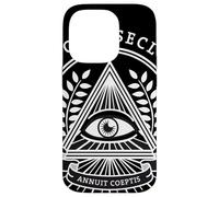 Custodia per iPhone 14 Pro Occhio onnivista, Dio, simbolo, piramide, Massonico
