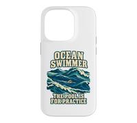 Custodia per iPhone 14 Pro Ocean Swimmer La piscina è per la pratica in acque libere