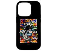 Custodia per iPhone 14 Pro Oceano Orca con onde marine fauna selvatica orca design