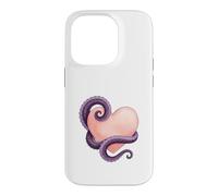 Custodia per iPhone 14 Pro Octopus Heart Tentacle Ocean Love Cute Octopus