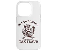 Custodia per iPhone 14 Pro Off To Commit Tax Fraud Frog Anti-tasse Rana