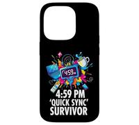 Custodia per iPhone 14 Pro Office Worker 4:59 PM Quick Sync Survivor Meme