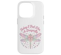 Custodia per iPhone 14 Pro Oggi mi sento come una libellula, divertente e carina, insetto, ragazza