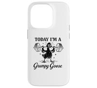 Custodia per iPhone 14 Pro Oggi sono un'oca Grumpy Goose Gym Pun Weightlifting