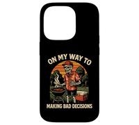 Custodia per iPhone 14 Pro "On My Way to Making Bad Decisions" - Divertente barbecue alla griglia