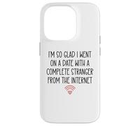 Custodia per iPhone 14 Pro Online Dating Anniversary Dating App Funny His Her Couples