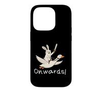 Custodia per iPhone 14 Pro Onwards! Divertente cavaliere coniglio con spada d'oca volante
