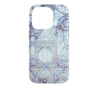 Custodia per iPhone 14 Pro Opera d'arte blu della Cattedrale Toscana