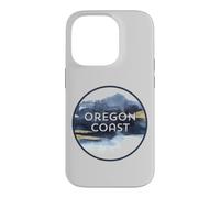 Custodia per iPhone 14 Pro Oregon Coast Pacific NW Vacation Souvenir Acquerello Design