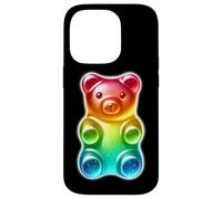 Custodia per iPhone 14 Pro Orsetto gommoso Candy Rainbow