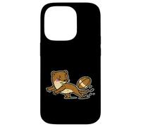 Custodia per iPhone 14 Pro Passaggio laterale della donnola di rugby