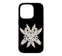 Custodia per iPhone 14 Pro Pastello Ophanim Biblicamente Accurato Angelo Stained Glass Art