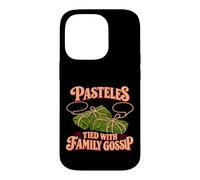 Custodia per iPhone 14 Pro "Pastes - Legato ai pettegolezzi familiari" Cibo portoricano