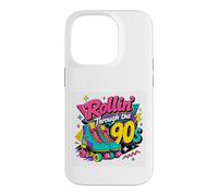 Custodia per iPhone 14 Pro Pattini a rotelle anni '90 regalo per lei nostalgia