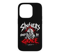 Custodia per iPhone 14 Pro Peccatori salvati da Grace Christian Skeleton Efesini 2:8